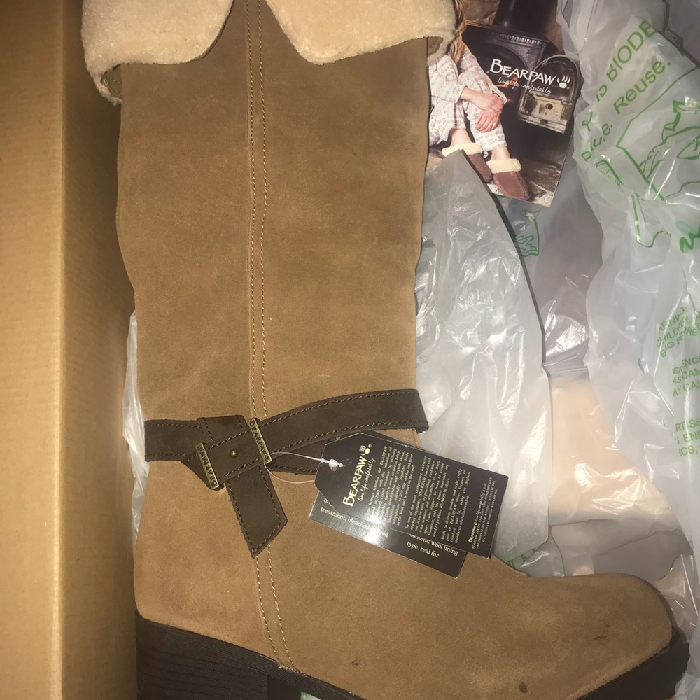 Bearpaw Fur Lined Heeled Boot